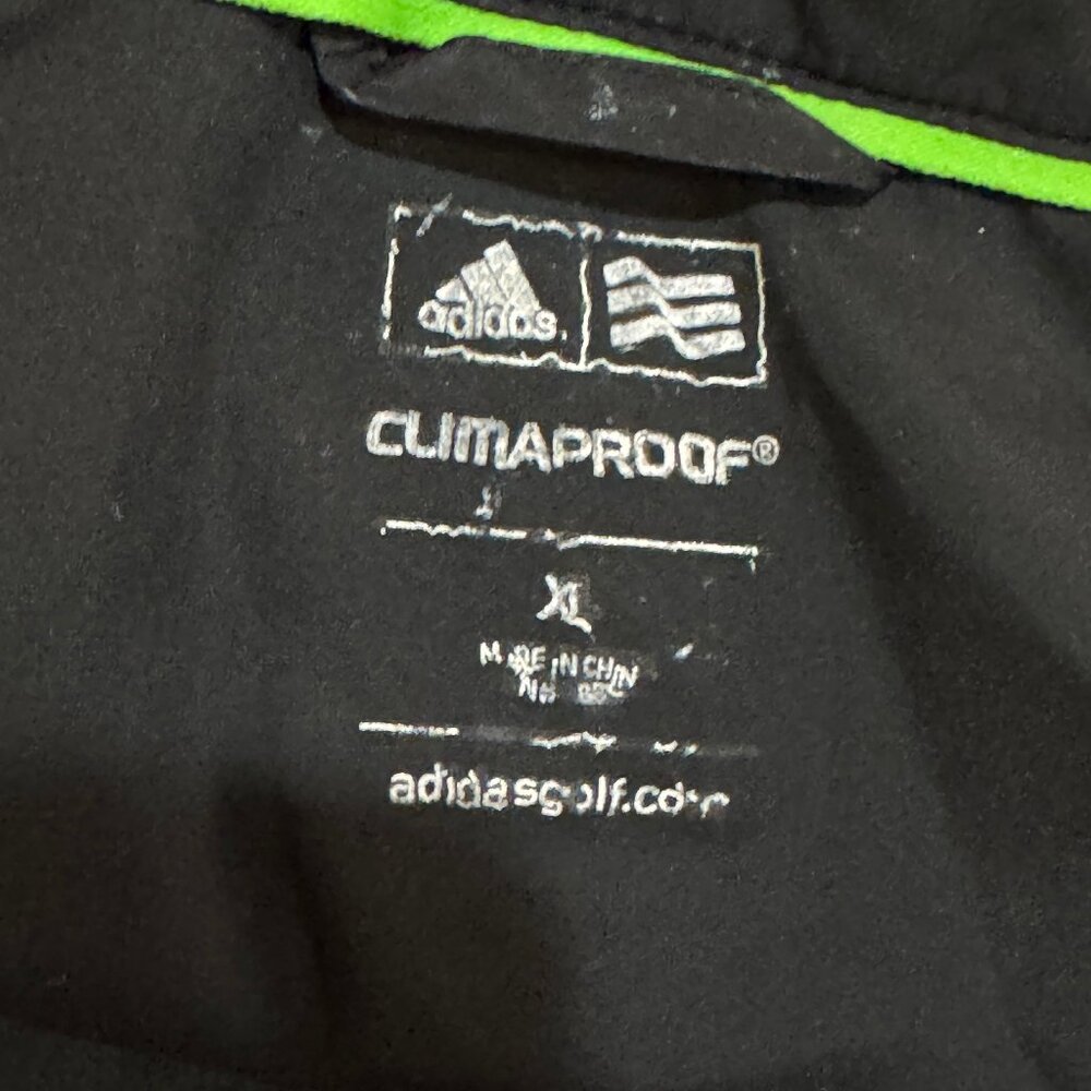 Adidas Pullover Jacket Men's XL Grey Rock Golf Club Logo 1/2 Zip Windbreaker - Picture 6 of 13